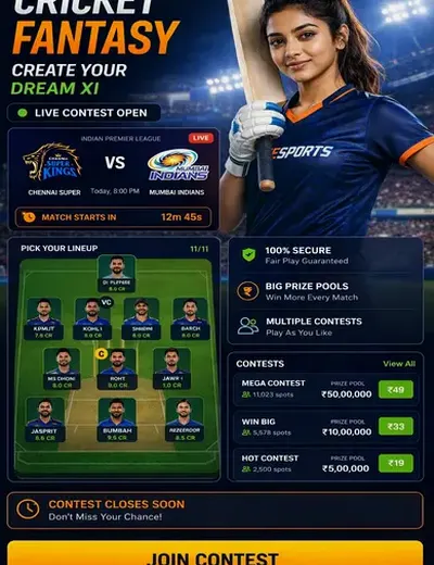 Wwwwin757 (win 757) fantasy cricket & matchday visual 3
